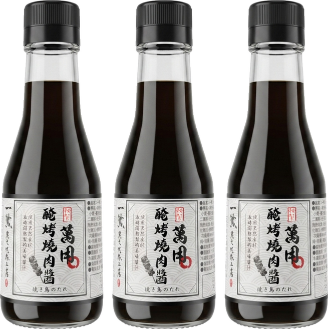 一鷺 秘製醃烤燒肉醬, 3個, 140ml