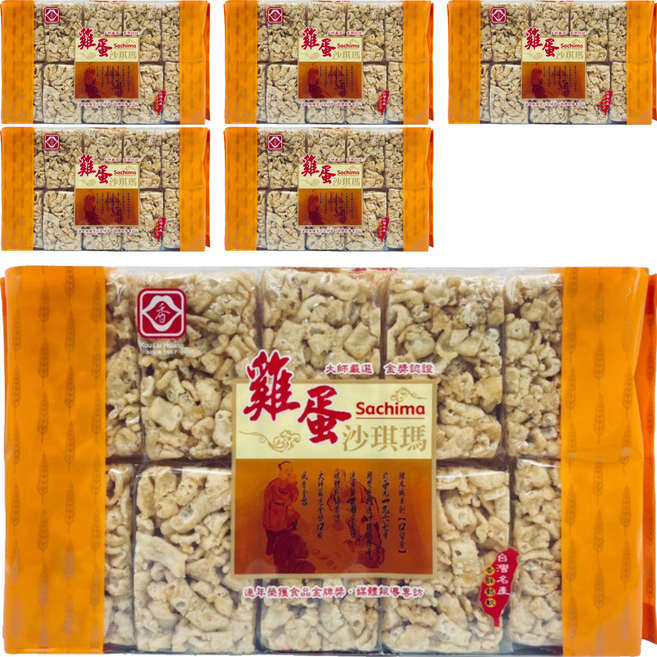 口留香 雞蛋沙琪瑪, 400g, 6個