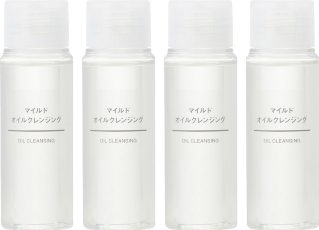 MUJI 無印良品 溫和卸妝油 攜帶型, 50ml, 4瓶