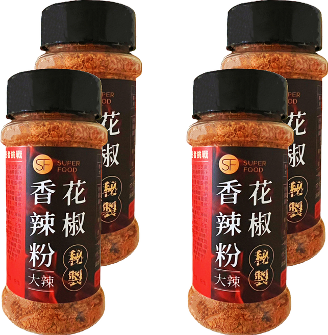 SUPER FOOD 花椒香辣粉 10倍辣, 50g, 4個