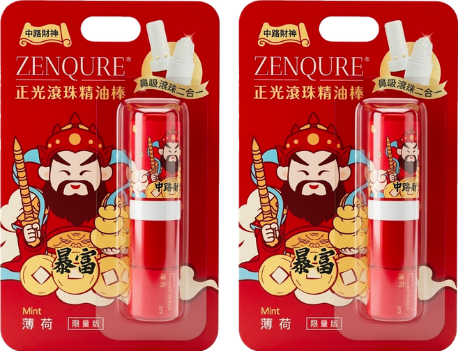 正光 滾珠精油棒 薄荷, 2個, 2ml