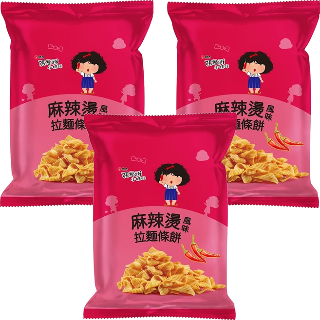 維力 張君雅小妹妹 麻辣燙風味拉麵條餅 65g, 3包
