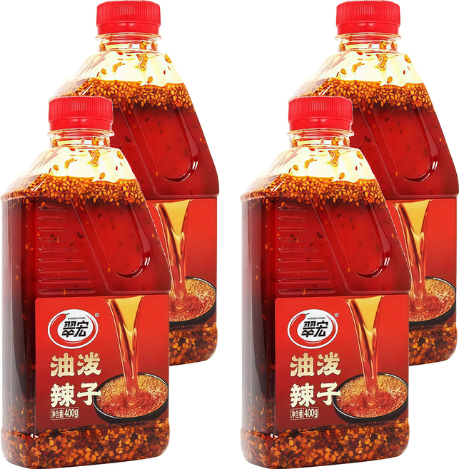 翠宏 油潑辣子, 400g, 4個