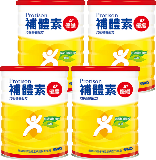 SMAD 補體素 優纖A+, 900g, 4罐
