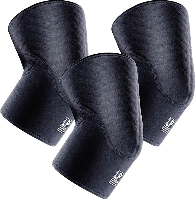 LP SUPPORT 分區加壓訓練肘護套 FT55CA, 3個, 黑色