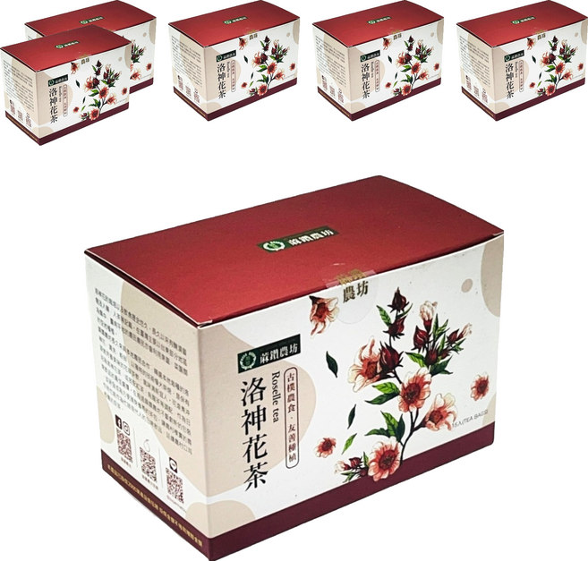蔴鑽農坊 洛神花袋茶, 6個, 15個裝, 3g