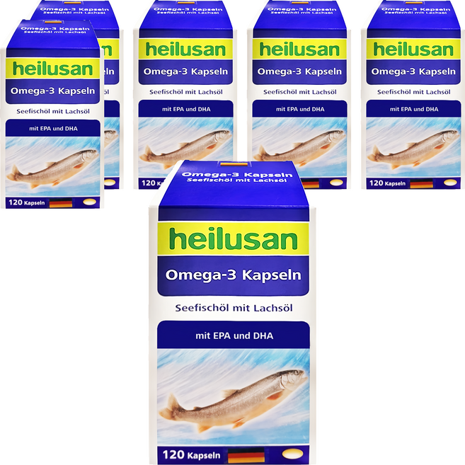 heilusan 好立善 純淨深海鮭魚油, 120顆, 700mg, 6罐
