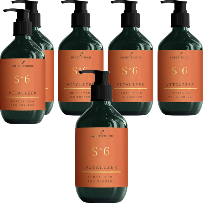 SWEET TOUCH 直覺 髮絲賦活洗髮精 豐盈健髮, 6瓶, 400ml