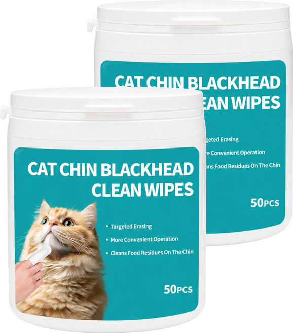 PET DAILY LAB 毛孩日常研究社 寵物黑下巴清潔濕巾, 2個, 50個裝