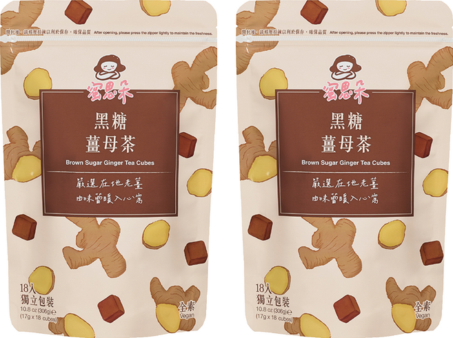 蜜思朵 黑糖薑母茶, 17g, 2袋, 18入