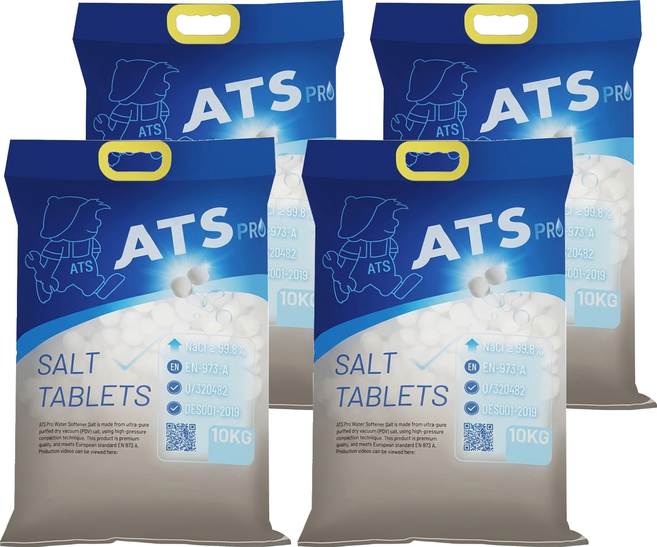 ATS 軟水機專用鹽錠, 藍色, 4個