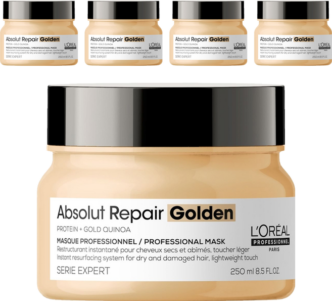 L'OREAL PROFESSIONNEL 巴黎萊雅PRO 絲漾博黃金特潤髮膜, 250ml, 5罐