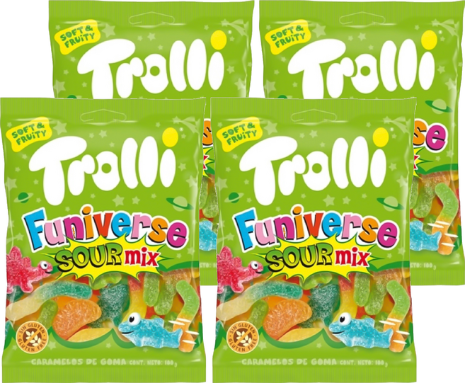 Trolli 多利軟糖 總匯爆酸味, 100g, 4個