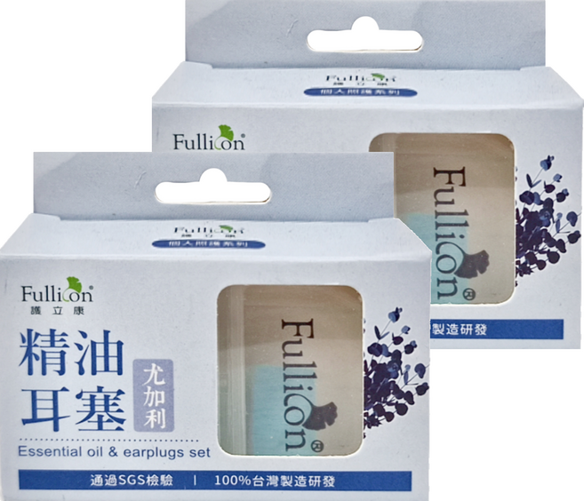 Fullicon 護立康 尤加利精油矽膠耳塞, 1雙, 2盒