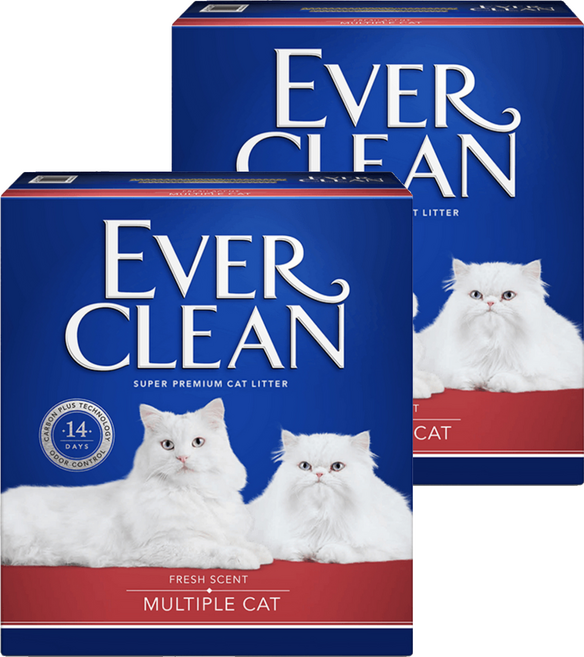 EVER CLEAN 藍鑽 多貓抑菌貓砂, 8.5kg, 2盒, 清新香味