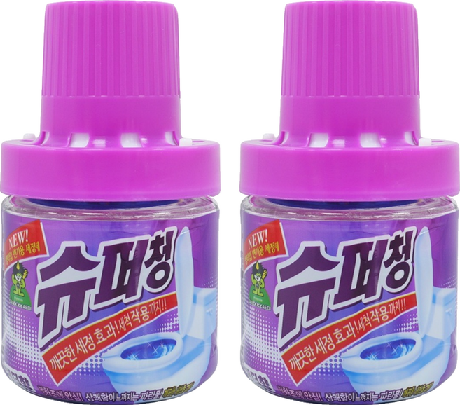 SANDOKKAEBI 山鬼怪 馬桶清潔劑 薰衣草香, 180g, 2個