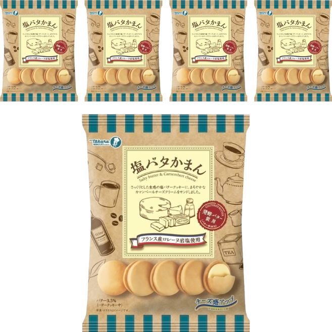 takara 寶製菓 鹽起司餅, 99g, 5袋