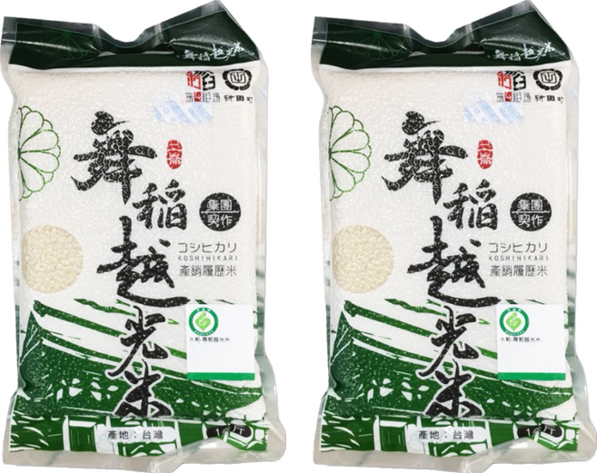 稻味 舞稻功夫越光米, 1kg, 2個, CNS一等