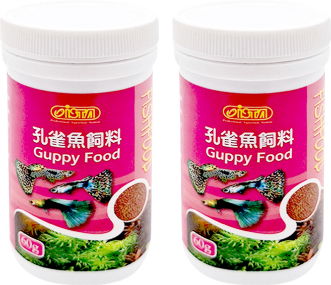 ISTA 伊士達 孔雀魚飼料, 60g, 2罐