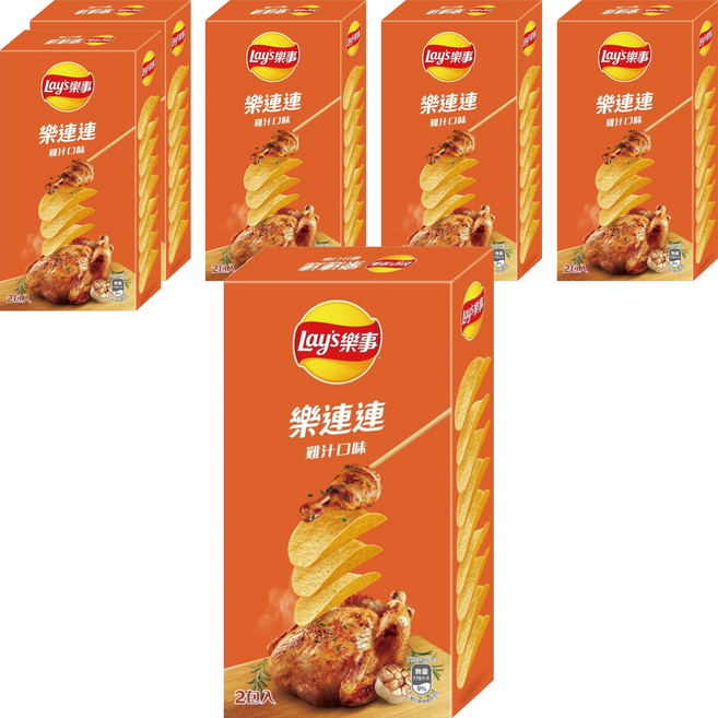Lay's 樂事 經濟包雞汁口味洋芋片, 166g, 6個