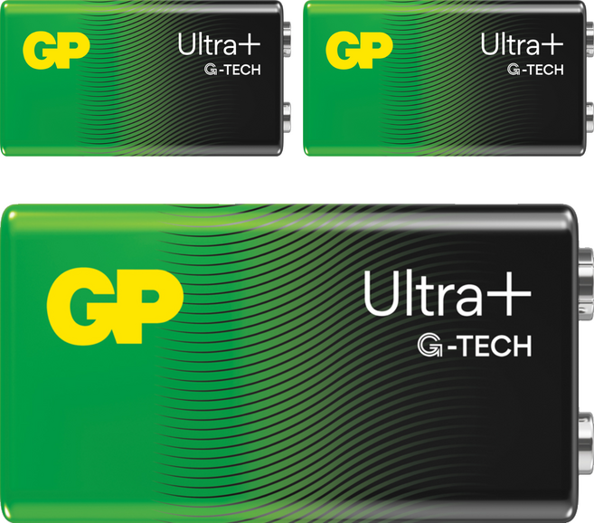 GP Batteries 超霸 超特強鹼性電池 Ultra Plus 9V, 3個, 1入