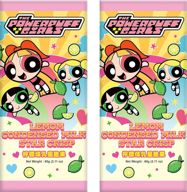 AMANDIER 雅蒙蒂 The Powerpuff Girls 檸檬煉乳星脆果, 60g, 2個