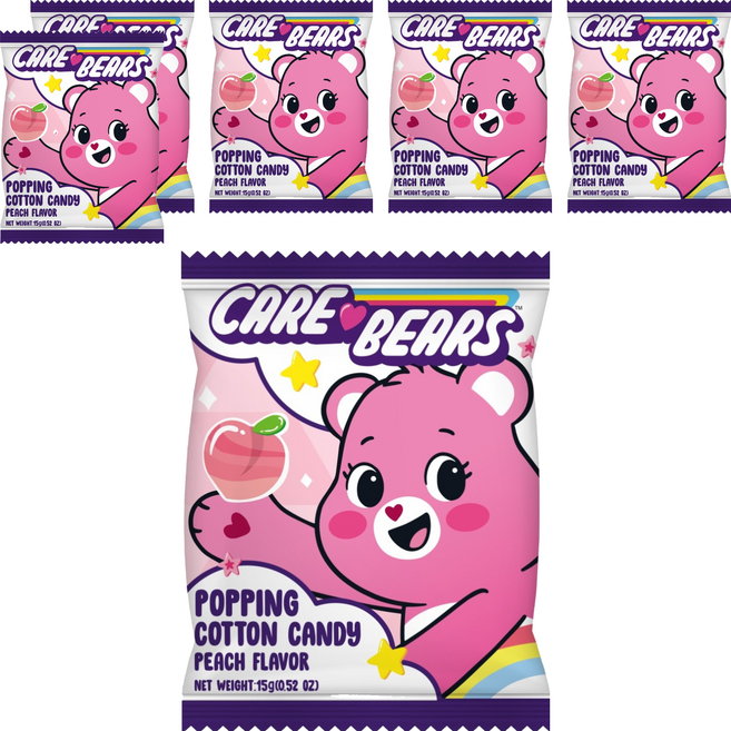 AMANDIER 雅蒙蒂 Care bears跳跳棉花糖 蜜桃風味, 15g, 6個