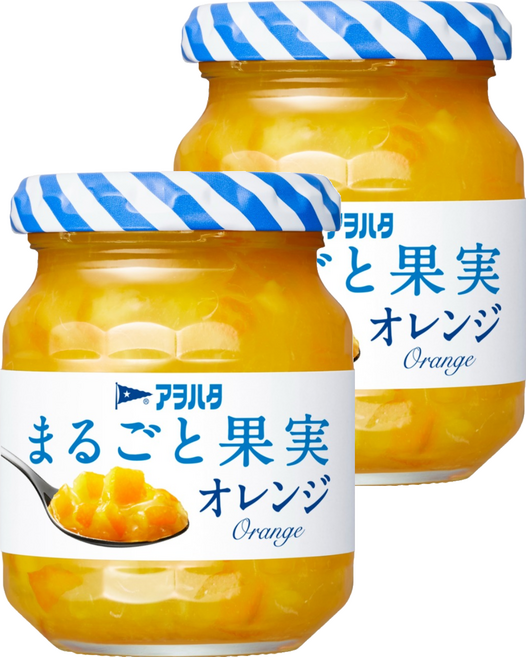 Aohata 柑橘果醬 無蔗糖, 125g, 2罐
