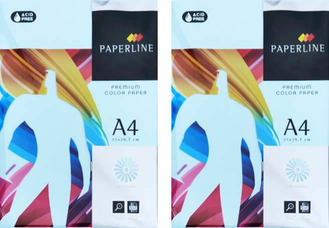 PAPERLINE 影印紙 120 80g, A4, 2包