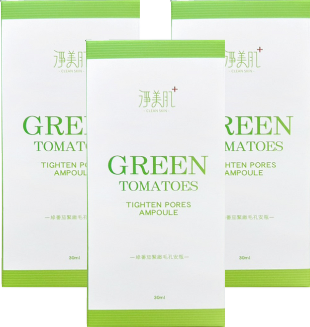 CLEAN SKIN 淨美肌 綠番茄緊緻毛孔安瓶, 3個, 30ml