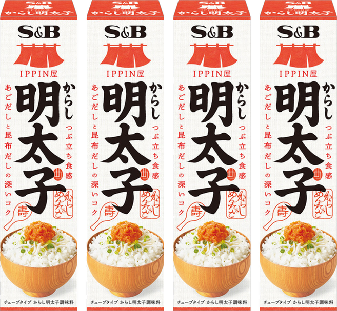 S&B 愛思必 辣明太子風味醬, 38g, 4個
