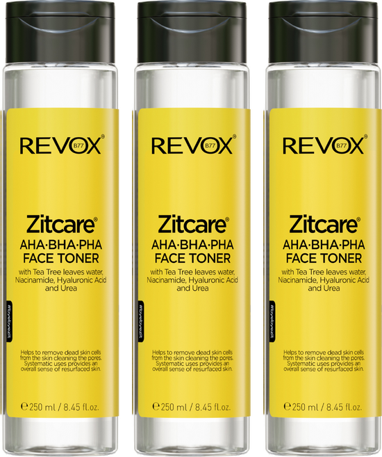 REVOX B77 瑞博士 果酸煥膚粉刺調理化妝水, 3件, 250ml