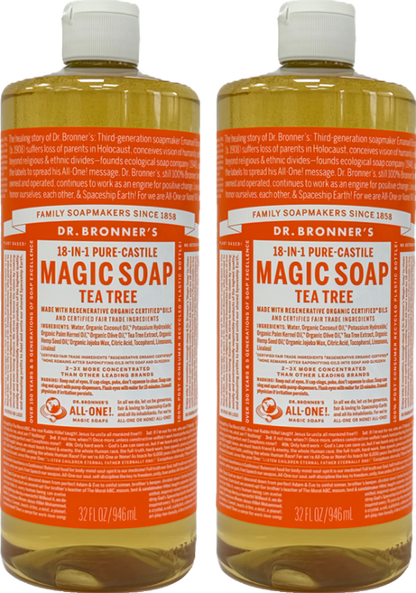 Dr.Bronner's 布朗博士 茶樹潔膚露, 2個, 946ml