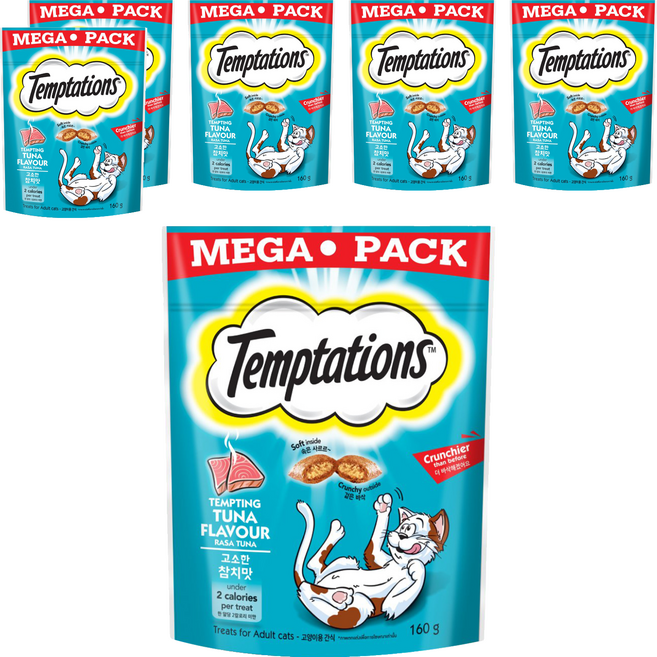Temptations 喵愛餡 貓點心, 香誘鮮鮪口味, 160g, 6包
