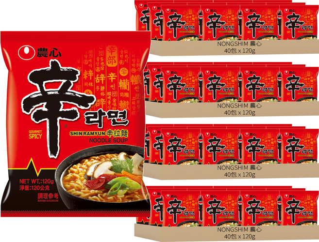 NONGSHIM 農心 官方境內版 辛拉麵, 160包
