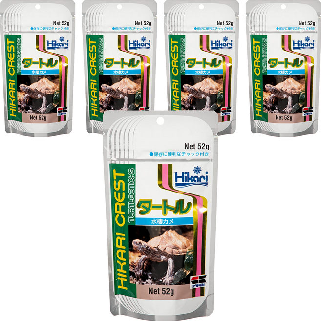 Hikari 高夠力 烏龜飼料 浮水性, 52g, 5包