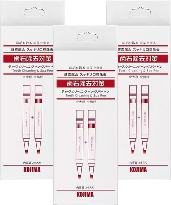 KOJIMA PETS 潔牙筆 5ml + 美牙筆 5ml, 白色, 3組