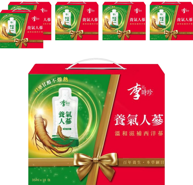 李時珍 養氣人蔘精華飲, 630ml, 6盒