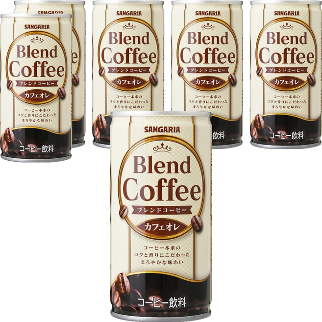 SANGARIA Blend 咖啡歐蕾, 185ml, 6個