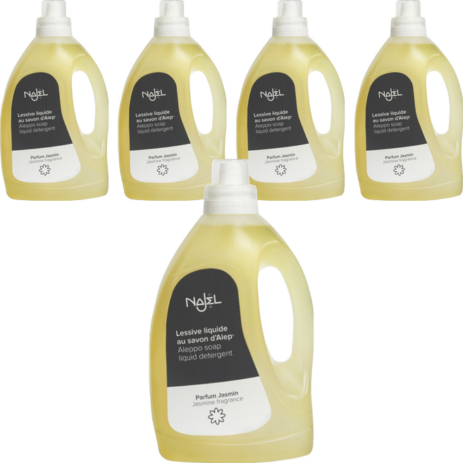 NAJEL 阿勒坡皂 低敏濃縮洗衣精 茉莉花香, 1.5L, 5瓶