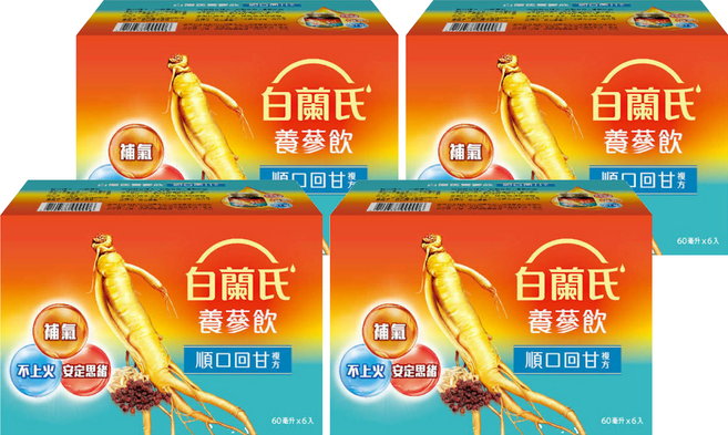 BRAND'S 白蘭氏 順口回甘養蔘飲 6瓶, 4套, 360ml
