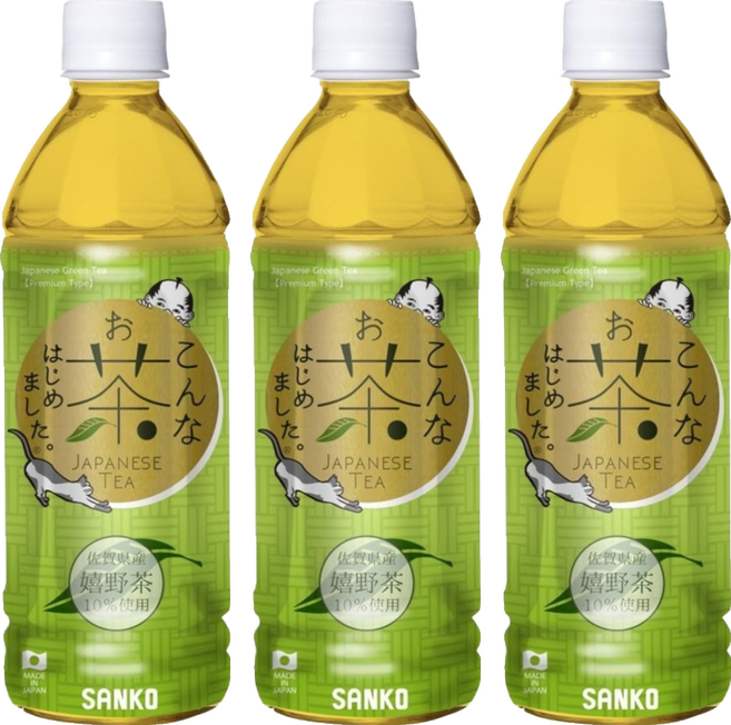 日本 SANKO 嬉野茶葉 旨味綠茶, 500ml, 3個