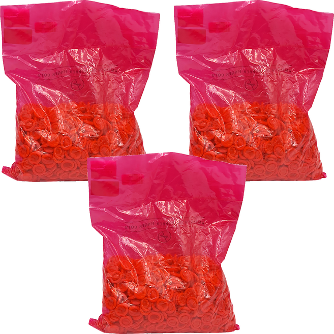 防靜電天然乳膠指套 S 500g, 1170顆, 3包