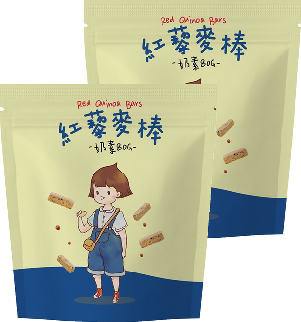 CHILL 愛吃 紅藜麥棒, 80g, 2個