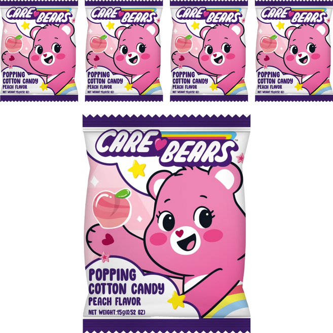 AMANDIER 雅蒙蒂 Care bears跳跳棉花糖 蜜桃風味, 15g, 5個