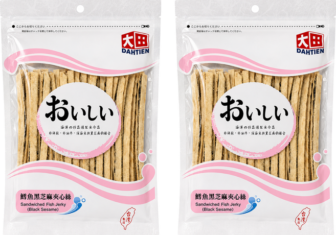 大田海洋 鱈魚黑芝麻夾心條, 60g, 2個