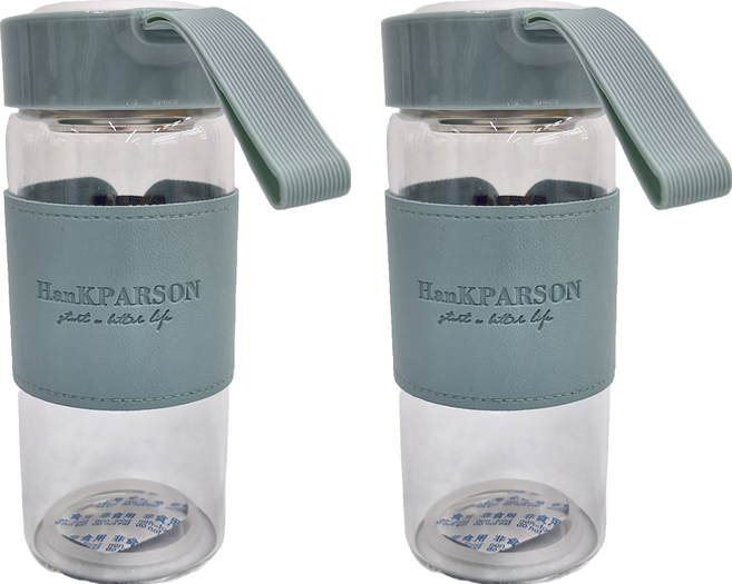 INS風玻璃水杯, 多色可選, 480ml, 2個