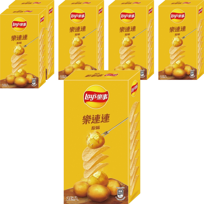 Lay's 樂事 經濟包原味洋芋片, 166g, 6個