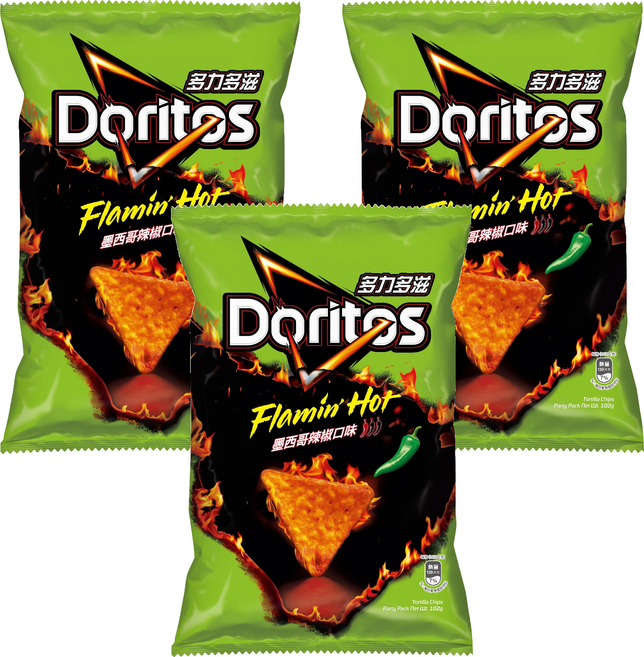 Doritos 多力多滋 墨西哥辣椒口味玉米片, 102g, 3個
