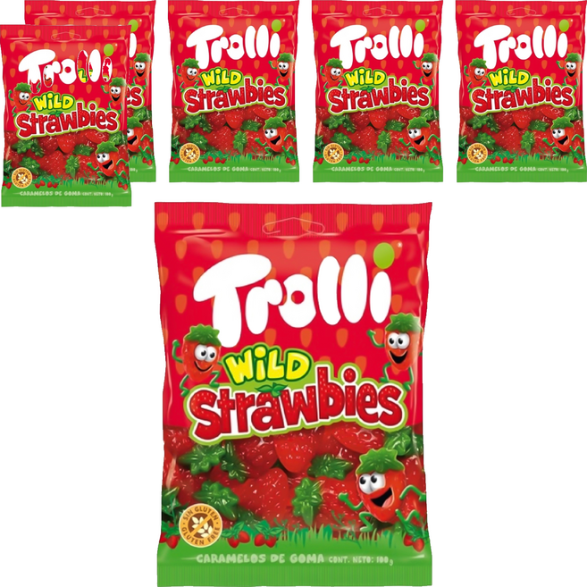 Trolli 多利軟糖 草莓造型, 100g, 6包
